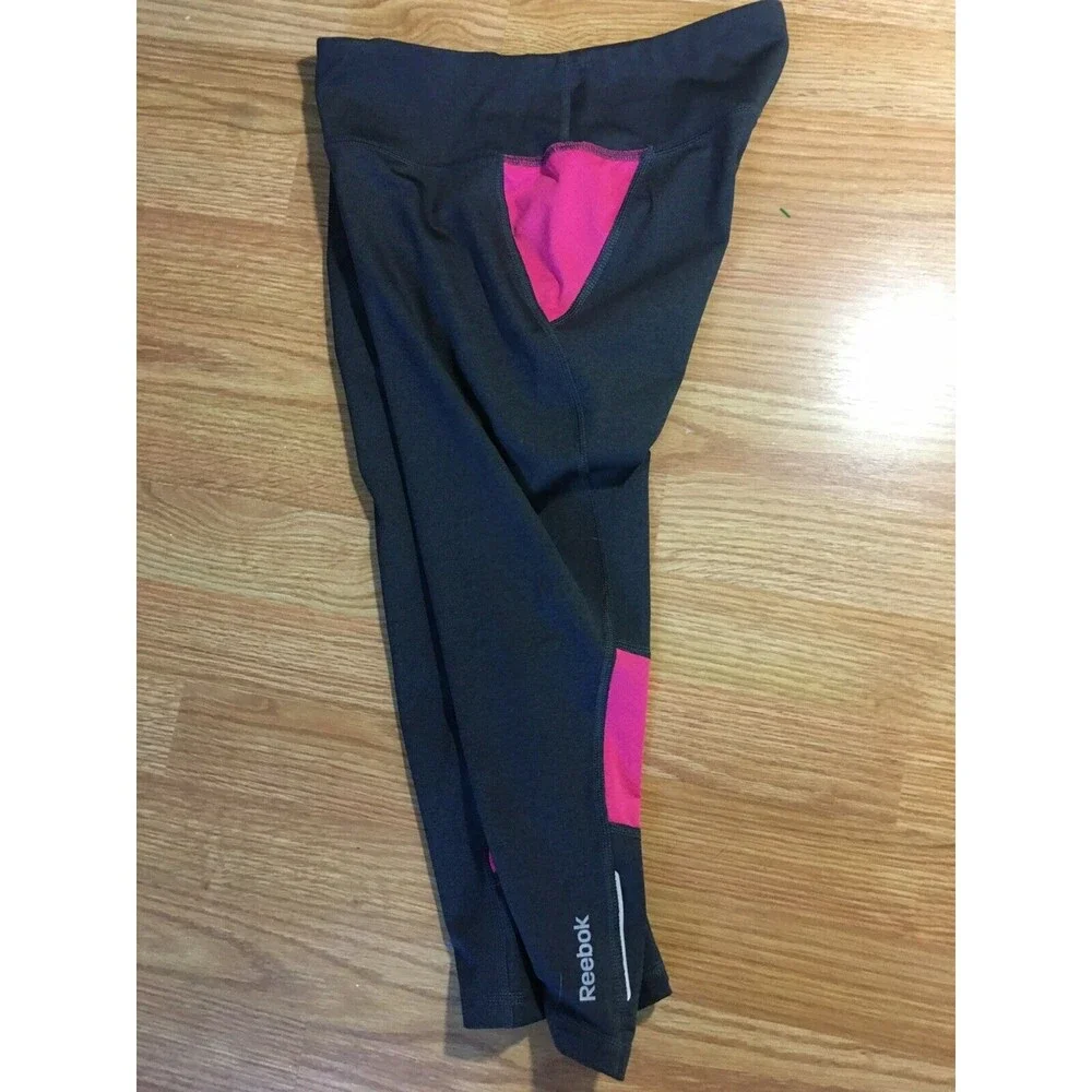 Lot of 3 Women's Activewear Workout Cropped Leggings Champion Reebok Size Small